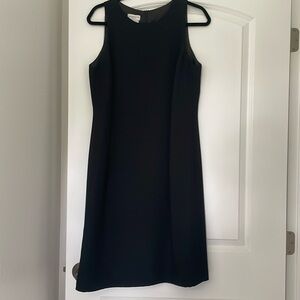 Liz Claiborne black short sleeve tunic dress with zipper size 14